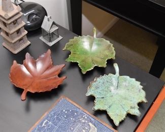 Metal Leaf Dishes