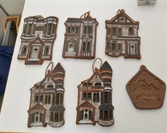 Ceramic Plaques / Wall Hangings - Houses