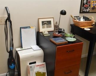 Vacuum, Paper Shredder, 2-Drawer File Cabinet, Office Supplies, Etc.