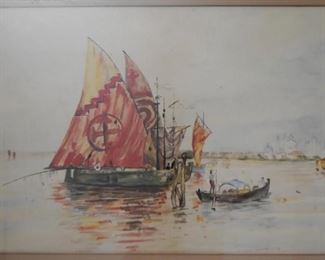 Framed Artwork / Watercolor
