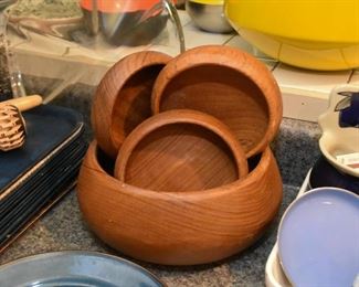 Teak Salad Bowl Set