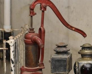 Red Cast Iron Water / Well Pump