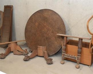Project Pieces - Claw Foot Dining Table, Antique Chairs & More