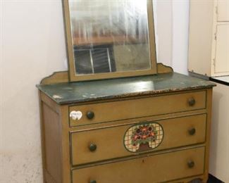 Vintage Dresser / 3-Drawer Chest with Mirror