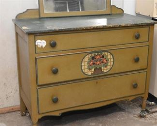 Vintage Dresser / 3-Drawer Chest with Mirror