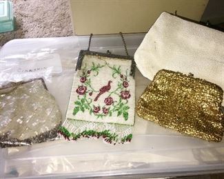 Vintage purses, some beaded