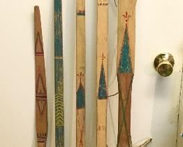 Antique vintage Native American bows