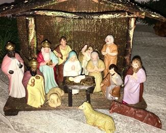 Vintage Nativity set, Germany 