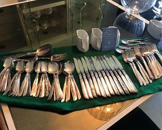 Community silver plated service for 12 + serving pieces “South Seas”