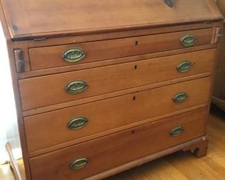 Vintage Solid Cherry Secretary Desk https://ctbids.com/#!/description/share/228024