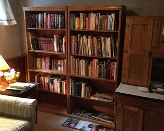Two Tall Wood Bookcases https://ctbids.com/#!/description/share/228200
