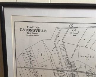Framed Plat of Catonsville District 1 https://ctbids.com/#!/description/share/230993