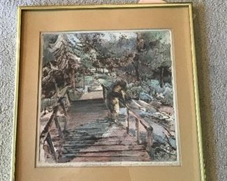 Bridge at Lily Lake by Birch