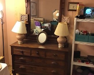 Antique Dresser with Mirror