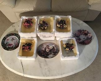 Collectible Floral Baskets and Plates
