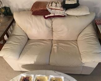 Leather Love Seat