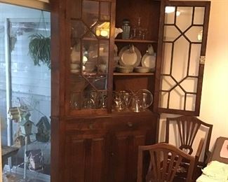 Large Antique Corner Cabinet