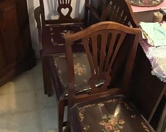 Embroidered Dining Chairs