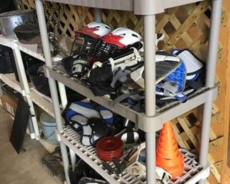 Skates, Helmets, Pads, Lacrosse Sticks