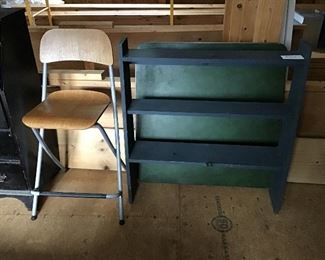 Shelving and Folding Chairs