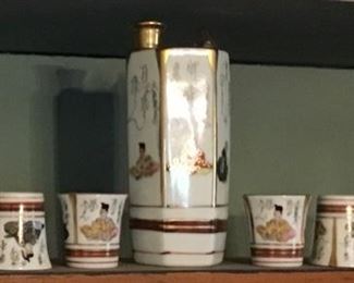 Vintage Saki Set
