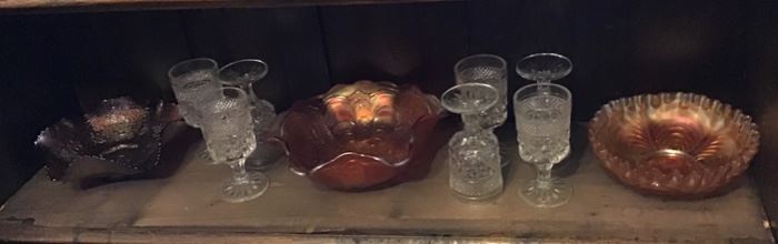 Carnival Glass and Vintage Glassware