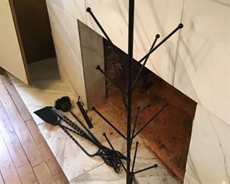 Fireplace Tool Set and Mitten Warmer