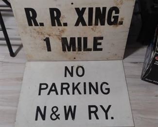 Norfolk and Western signs