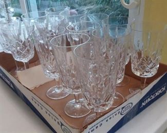 Gorham King Edward crystal.....one set of 6...one set of 8...
