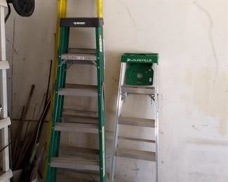 Several ladders various sizes