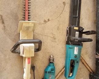 Makita chain saw and trimmer