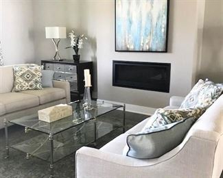 Sofas, pillows, art, coffee tables, lamps and more