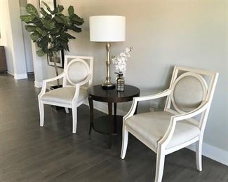 Chairs, tables, lamps, plants and plenty of home decor.