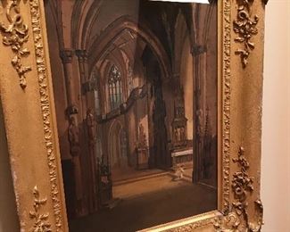Oil on Canvas--Priest at Prayer--Circa 1860--appraised for $800