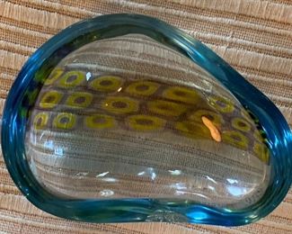 7. Murano Glass Dish (7" x 6")
