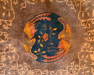 15. Antique Asia Wool Rug (9'9" x 13'9")