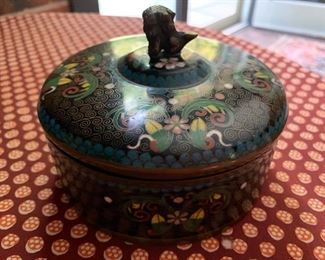 31. Enamel Lidded Box (5")