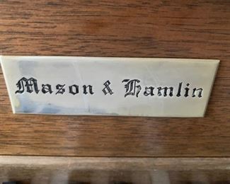 36. Mason and Hamlin Upright Piano w/ Bench (height 41")