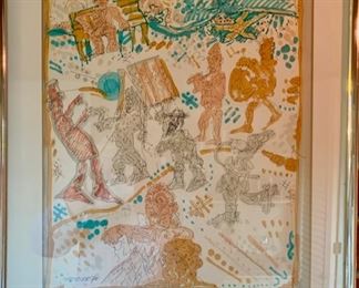 84. Pen and Ink by Chemeche 1970 (17" x 21")