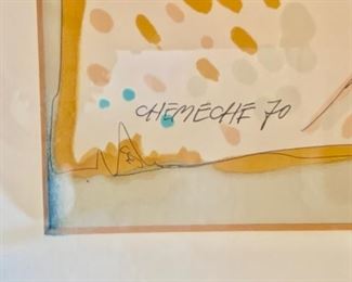 84. Pen and Ink by Chemeche 1970 (17" x 21")