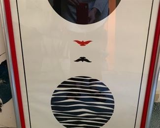 92. "Reflections" Lithograph by Thomas W Benton 1968 3/36 (23" x 29")