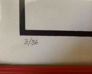 92. "Reflections" Lithograph by Thomas W Benton 1968 3/36 (23" x 29")