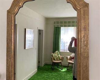 105. Carved Gilt Framed Mirror (36" x 57")