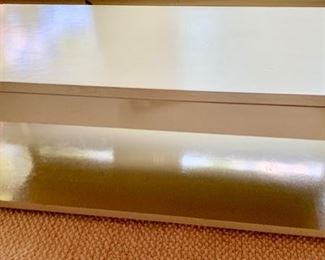 115a. Wood and Chrome Storage Table (36" x 16" x 13")