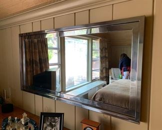 Framed Beveled Mirror