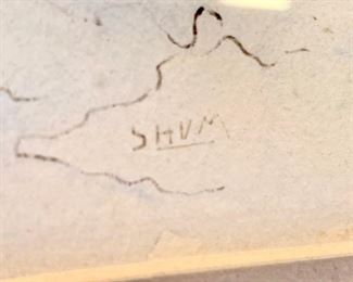 121. Horseback by Shum (17" x 18")