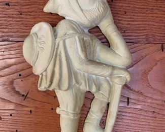 124. Pair of Cement Relief Wall Art (54" x 24")