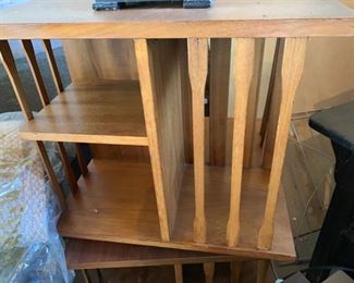 Pair of MCM Revolving Bookcases