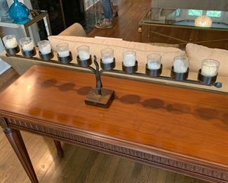 23. Metal 10 Votive Candelabra (36" x 10")