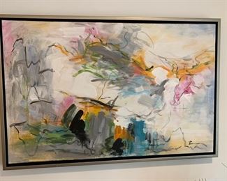 28. Signed Abstract Acrylic (36" x 24")